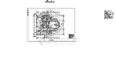 鹤岗市某小区2500平米3层砖混结构社区中心全套建筑设计CAD图纸_住宅小区_土木在线