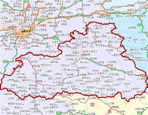 商洛市地图图片