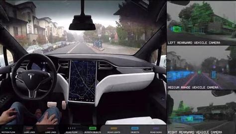 特斯拉展示Autopilot 2.0自动驾驶系统识别交通信号_汽车_环球网