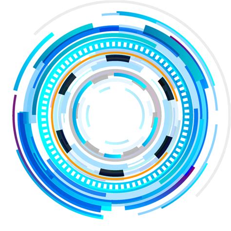 科技圈蓝色科技圆圈机械PNG免费下载 - 图星人