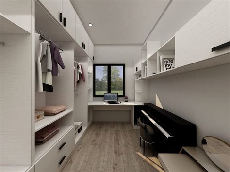 现代卧室衣帽间—商业|空间|室内设计|YH南 - 原创作品 - 站酷 (ZCOOL)