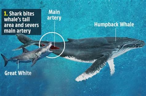 南非4米大白鲨猎杀10米座头鲸，先咬尾后咬头，仅用50分钟！|座头鲸|大白鲨|南非_新浪新闻