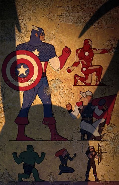 超级英雄漫画人物插画：复仇者联盟The Avengers(4) - 设计之家