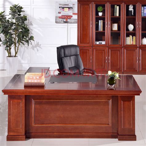 实木办公家具老板桌哪种牌子比较好 办公家具简约现代老板桌实木价格