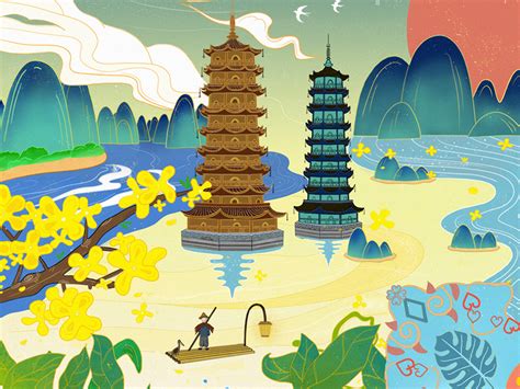 桂林旅游移动端海报PSD广告设计素材海报模板免费下载-享设计