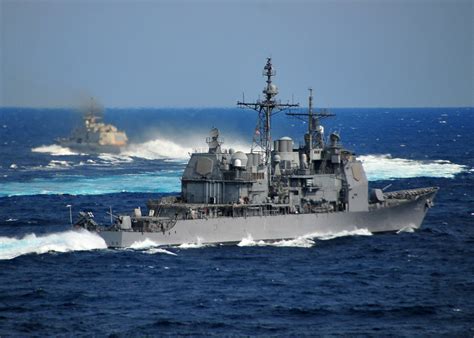 美海军提康德罗加级巡洋舰顺化号和安齐奥号退役-中国南海研究院