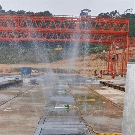预制桥梁智能喷淋养护设备 全自动箱梁T梁洒水养生保湿系统
