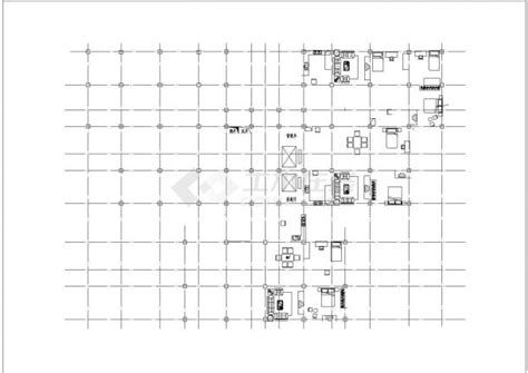 大同市某小区1.5万平10层框架住宅楼建筑结构设计CAD图纸（含地下室）_居住建筑_土木在线