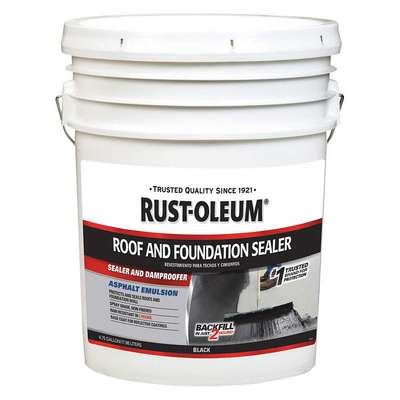 936648-5 Rust-Oleum Sealer and Dampproofer: Asphalt Emulsion, Black, 4. ...