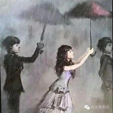 为别人撑伞,雨中撑伞感图片,雨中撑伞感图片动漫_大山谷图库
