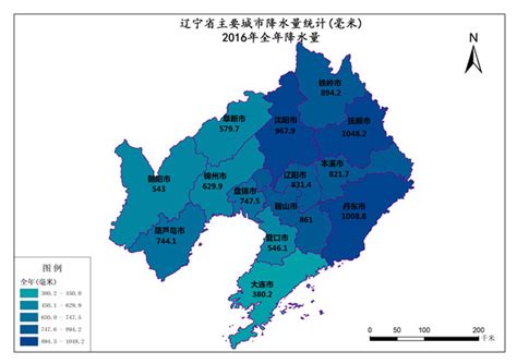 辽宁省全年降水量-免费共享数据产品-地理国情监测云平台