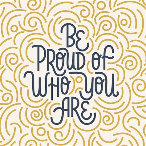 I am proud you hand drawn lettering Royalty Free Vector