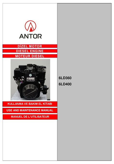 ANTOR 6LD360 USE AND MAINTENANCE MANUAL Pdf Download | ManualsLib