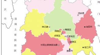 宜昌市行政区划地图：辖5个市辖区、3个县级市、3个县、2个自治县分别是哪些？