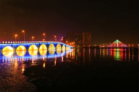 滨州中海夜景,都市风光,建筑摄影,摄影,汇图网www.huitu.com