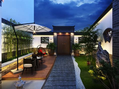 室外花园建筑全景|空间|景观设计|室内设计盈盈 - 原创作品 - 站酷 (ZCOOL)