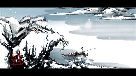 古诗水墨动画《江雪》|动漫|动画片|中国风动画_原创作品-站酷ZCOOL