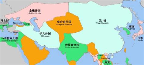 求元朝时期地图全图-中国元朝地图全图