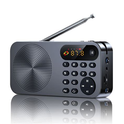 科凌F5收音机新款老人老年人便携式fm调频四六级英语听力考试专用半导体多功能超强信号插卡充电小型迷你随身