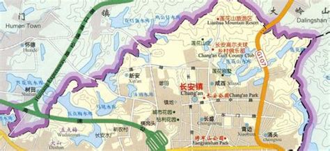 东莞市长安镇地图（东莞长安几个社区分布图） - 靓女屋