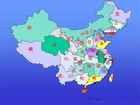 中国省份地图线,_大山谷图库