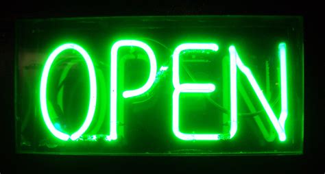 Buy Horizontal Neon Open Sign Online - Neon Signs Depot