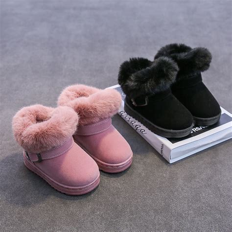 女童冬季大棉鞋2022新款皮面防水女孩靴子加绒加厚儿童东北雪地靴-淘宝网