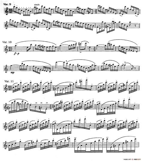 Caprice，Op.1，No.24（帕格尼尼第24首随想曲）_萨克斯谱_搜谱网