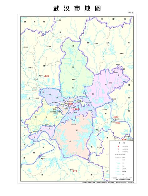 2022年版标准地图发布！来看武汉各区最新、最全地图→_武汉_新闻中心_长江网_cjn.cn