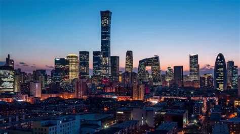 北京国贸CBD天际线延时摄影—高清视频下载、购买_视觉中国视频素材中心