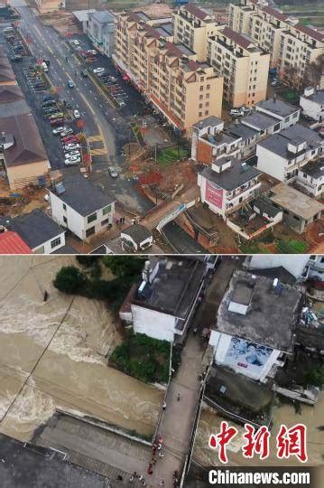 回访江西永修洪涝受灾现场，附前后对比照_三角乡_洪水_房屋
