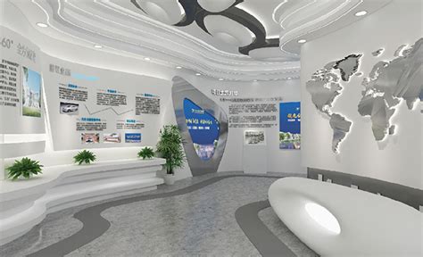 咸阳浩泽集团企业展厅设计效果图_展厅设计-展馆设计-展厅设计公司-西安展览公司