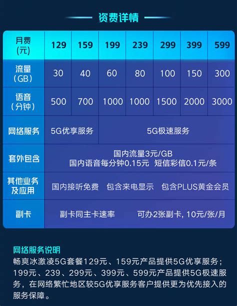 【套餐月费7折12个月】5G畅爽冰激凌-599档—中国联通