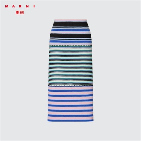 Merino Blend Striped Knitted Skirt (MARNI) | UNIQLO US