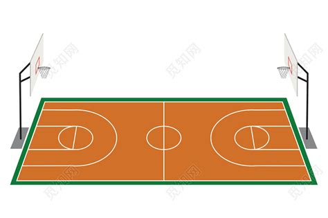 橙色篮球场篮框运动素材免费下载 - 觅知网