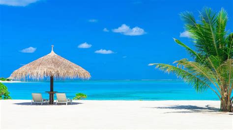 马尔代夫美丽的海滩5k风景壁纸_4K风景图片高清壁纸_墨鱼部落格