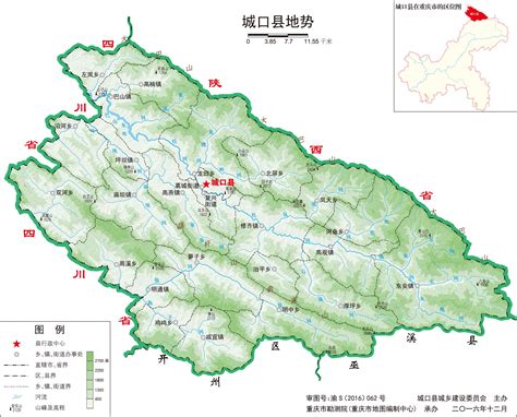 城口县标准地图_重庆区县地图库_地图窝