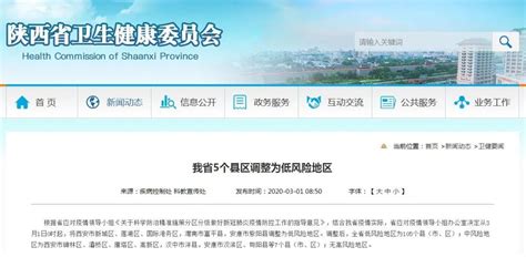 最新！富平县调整为低风险地区 目前陕西还有7个县（市、区）为中风险地区-搜狐大视野-搜狐新闻