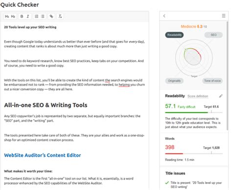 Top 25 SEO Writing Tools to Earn More Traffic From Google | Good To SEO