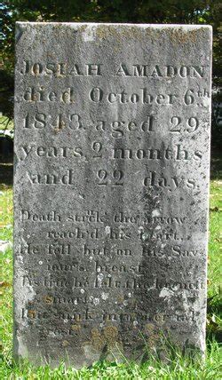 Josiah Amadon (1814-1843) - Find a Grave Memorial