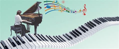 音乐节钢琴块彩色音符背景元素素材下载-正版素材401228007-摄图网