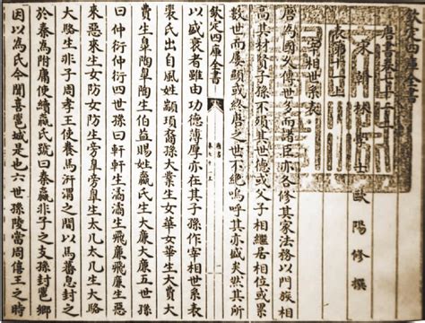 第五节 欧阳修撰《新唐书·宰相世系表》-中国家谱史图志-图片