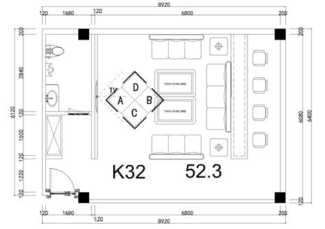 KTV及大包房平面布置图图块 新中式施工图CAD2008KTV及大包房平面布置图图库-青模cad图库