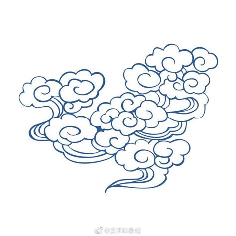 中国传统祥云纹样，寓意吉祥如意