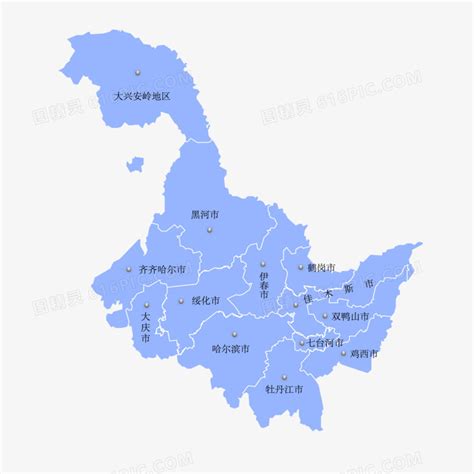 黑龙江省政区地图高清 - 黑龙江省地图 - 地理教师网