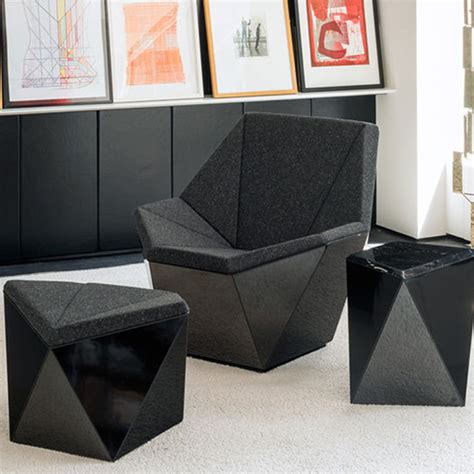 北欧设计师简约创意菱形高端休闲椅洽谈椅个性艺术异形单人沙发椅