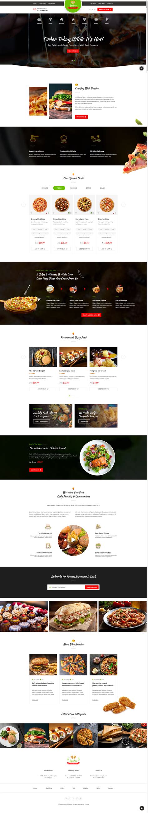 餐饮美食网站代码，优质的美食外卖网页版下载_墨鱼部落格