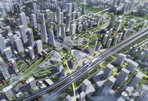 【方案竞标】西丽枢纽建筑概念方案设计_空间_城市_片区
