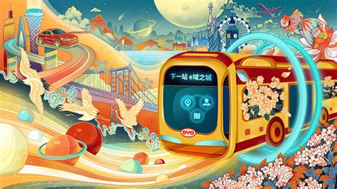 e域之城 巴士载梦|插画|商业插画|aziwei - 原创作品 - 站酷 (ZCOOL)
