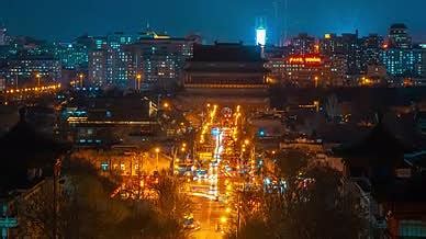 亚洲中国河南省焦作市城市夜景延时视频素材_ID:VCG2213897091-VCG.COM